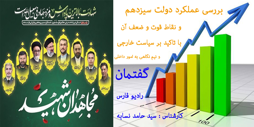 بررسی نقاط قوت و ضعف دولت سیزدهم در گفتگوی رادیویی